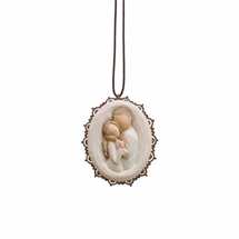 Willow Tree - Embrace Ornament m. metal kant